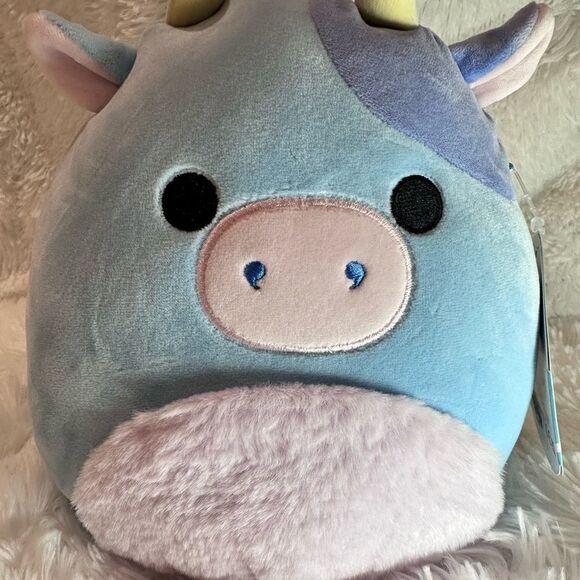 NWT Squishmallows Clayton the Blue Cow - Picture 2 of 6